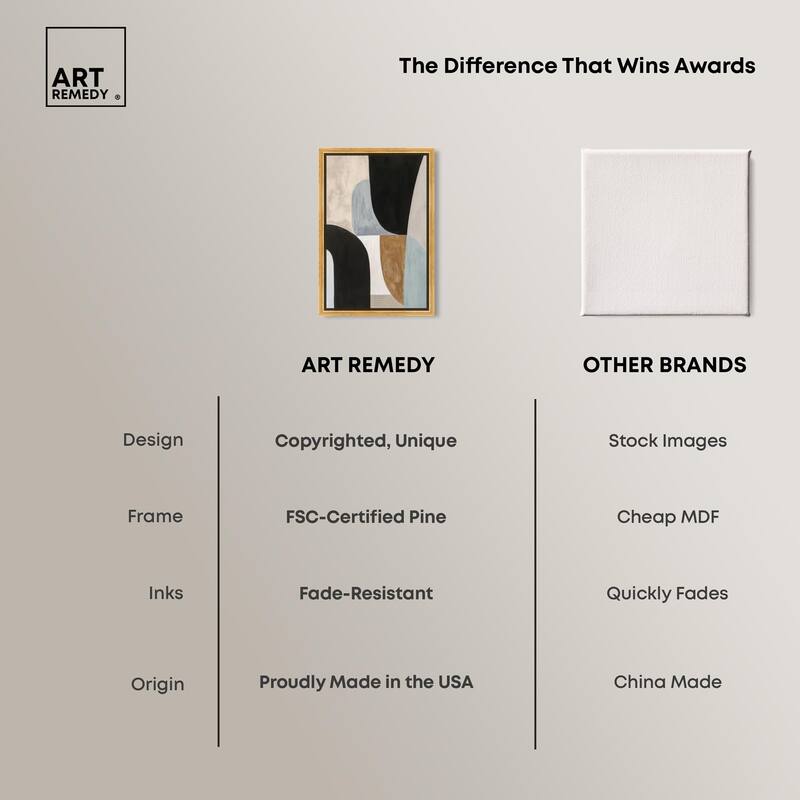 Interlocking Segments I Canvas by Art Remedy