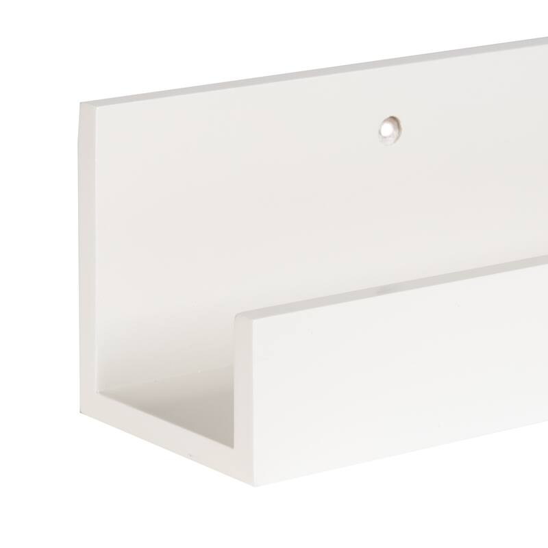 Levie 24 inch 2-Pack Wood Wall Picture Frame Holder Ledge