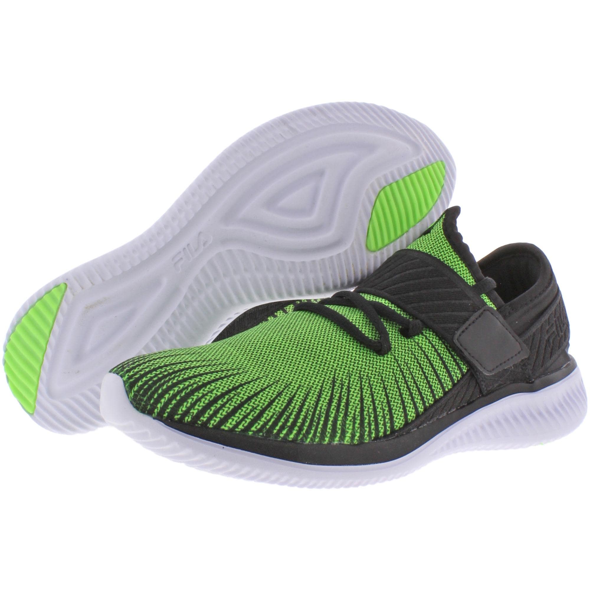fila black green shoes