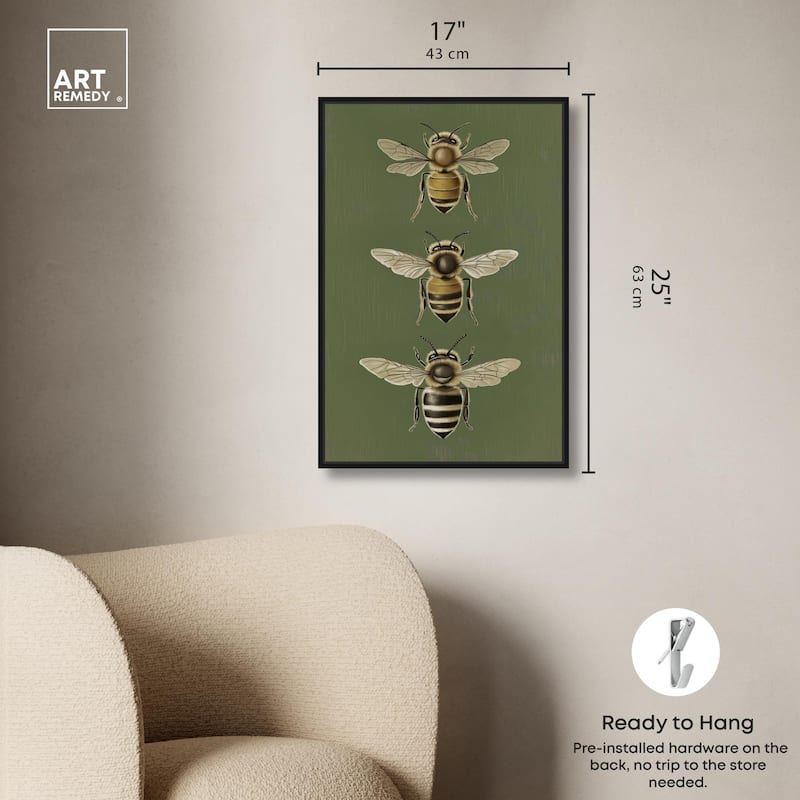 Anatomy of the Bee Canvas by Art Remedy