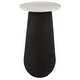 preview thumbnail 1 of 2, Uttermost Total Eclipse Marble Accent Table - 14"W x 24.7"H x 14"D