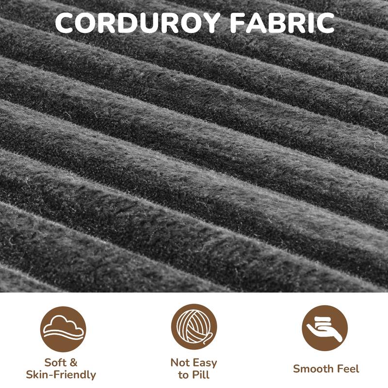 Anmytek 105 Inch Comfortable L-Shaped Modular Sofa - Plush Upholstery All-Foam No Springs Vacuum-Packed