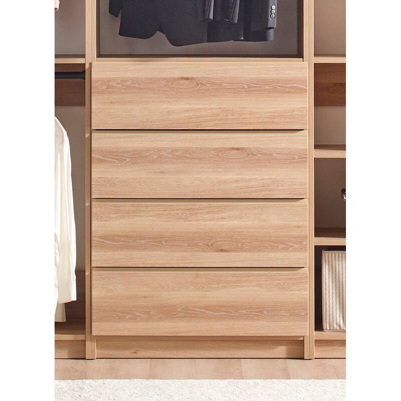 Prosper Oak Freestanding Walk in Wood Closet System