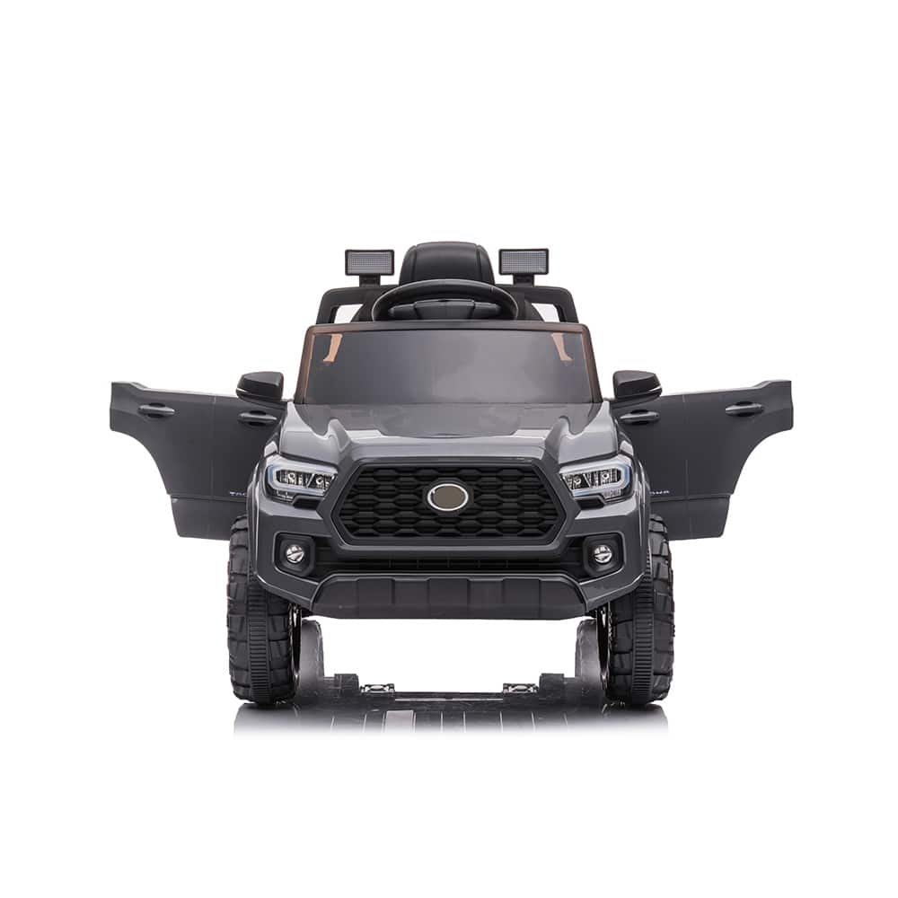 Ride-On Car, 12V Battery Operated Electric Kids Toy - Gray