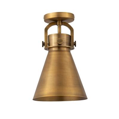 Innovations Lighting 410-1F-15-8 Newton Cone Flush Newton Cone 8" Wide