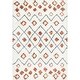 preview thumbnail 2 of 15, Brooklyn Rug Co Boho Sot and Plush Moroccan Variations Rainbow Trellis Shag Multi Rug