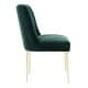 preview thumbnail 83 of 124, SAFAVIEH Couture Nolita Velvet Accent Chair - Mustard / Brass - 28"x23"x35.3" - 28" W x 23" D x 35" H