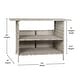 preview thumbnail 7 of 23, Indoor/Outdoor Wicker Rattan Patio Bar Counter Table with Two Shelves
