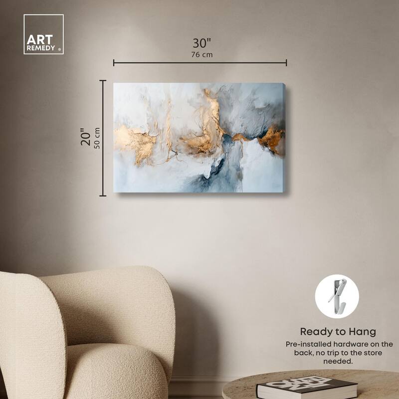 Canvas of Golden Shades Canvas by Art Remedy, Gallery Wrapped