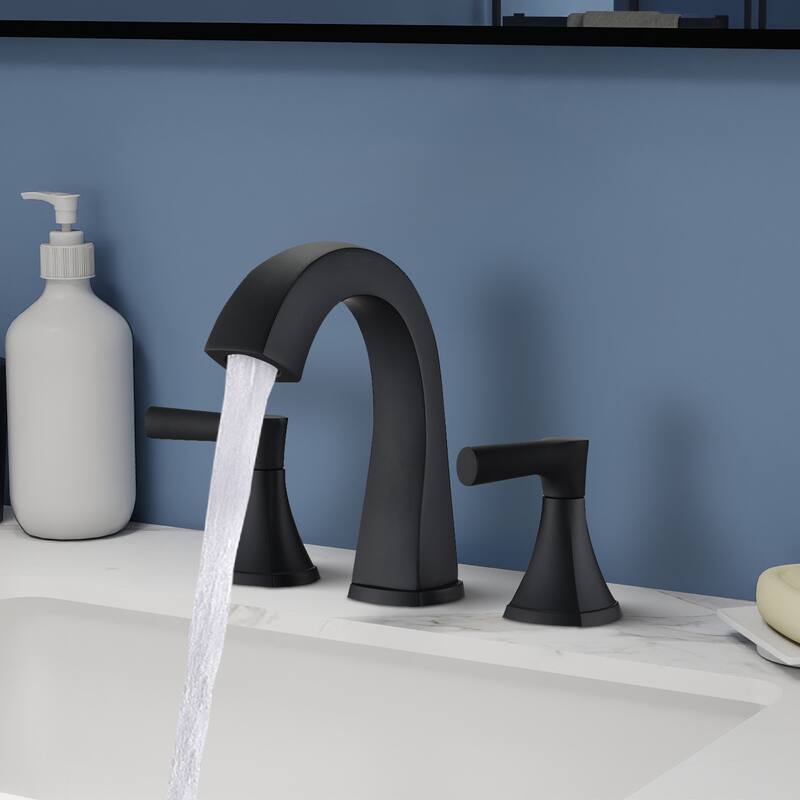 Topcraft Two Handle Bathroom Sink Faucet with Pop-Up Drainer