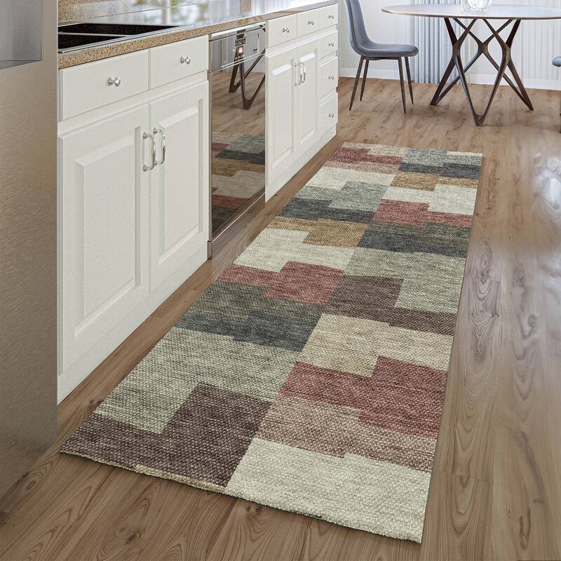 Premium Washable Super Soft Contemporary Mayfield Rug - Paprika - 2' 3" x 7' 6" - Runner