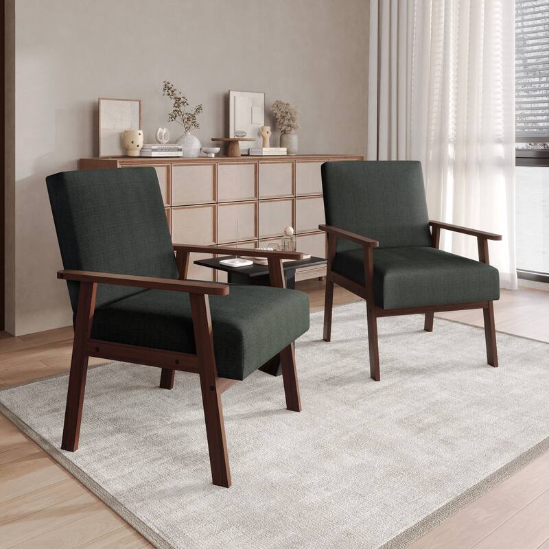 CraftPorch Minimalist 2-Pieces Accent Chairs