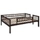 preview thumbnail 12 of 14, Full-Over-Full-Over-Full Triple Bunk Bed with Convertible Ladder and Slide - Solid Pine,Espresso