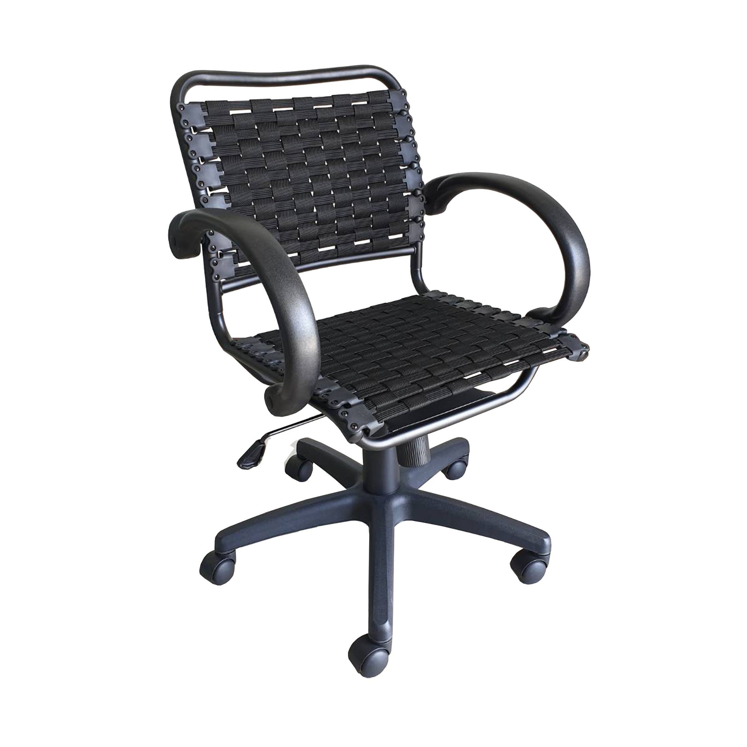 Bungee Task Office Chair Armless With Black Coating，24'W Bed Bath