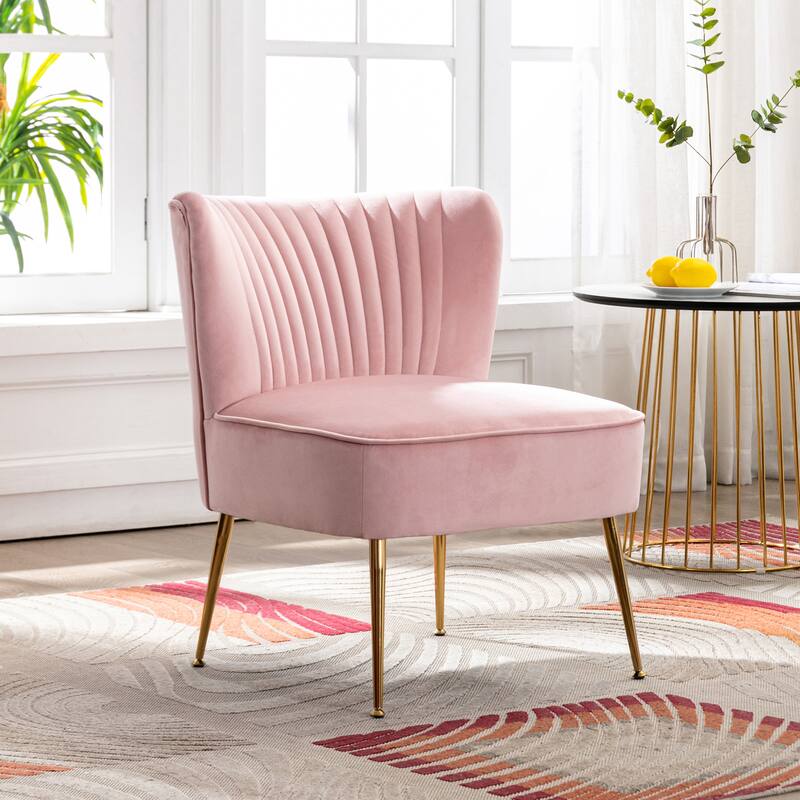 Heaven Contemporary Velvet Upholstered Accent Chair
