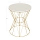 preview thumbnail 25 of 37, Kate and Laurel Mendel Round Metal End Table - 16x16x20