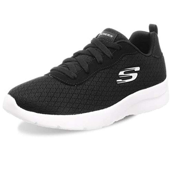 skechers women's sports mesh lace up trainers