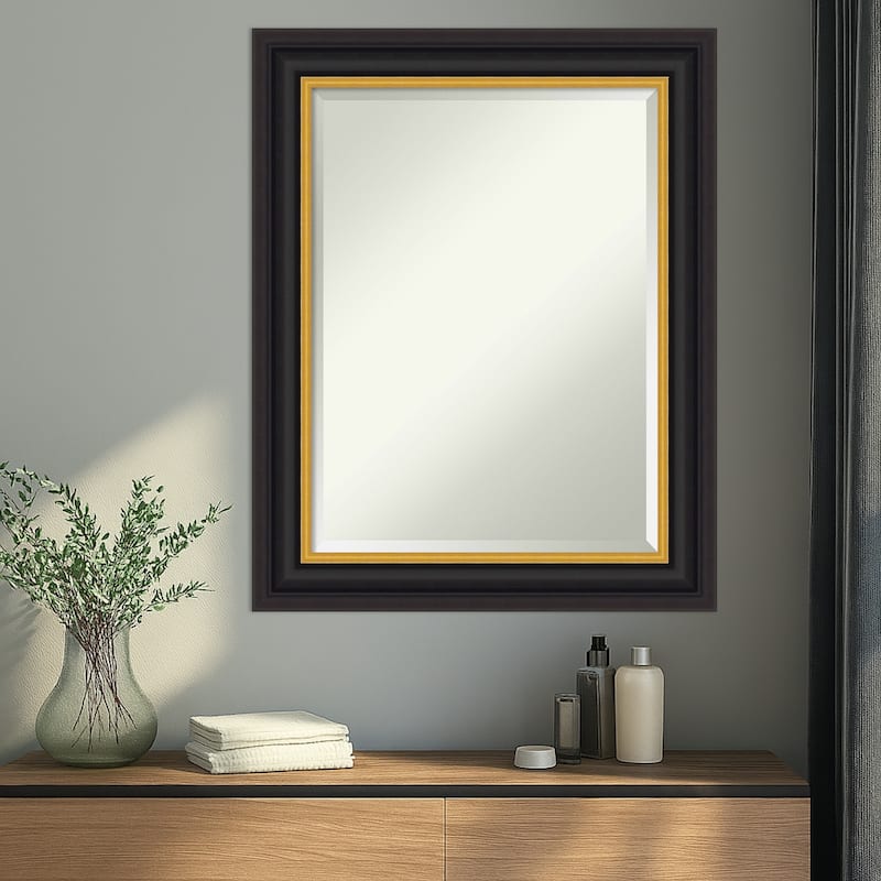 Sierra Beveled Wood Framed Wall Mirror