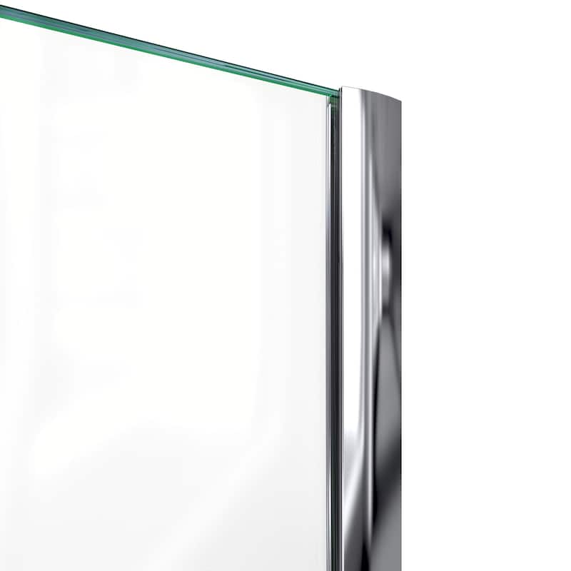 DreamLine Prism 36 in. x 36 in. x 74 3/4 in. H Pivot Shower Enclosure and Shower Base Kit - 36" x 36" - 36" x 36"