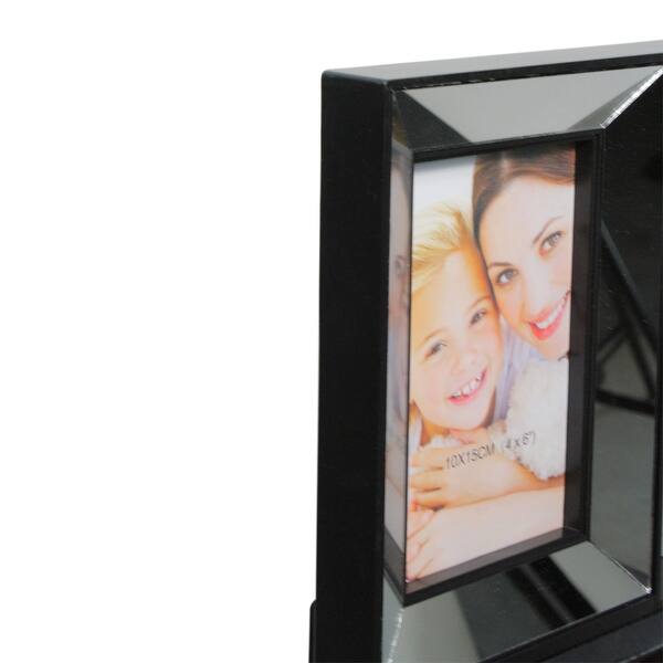 Shop 14 5 Black Mirrored Collage Picture Frame For Dual Size