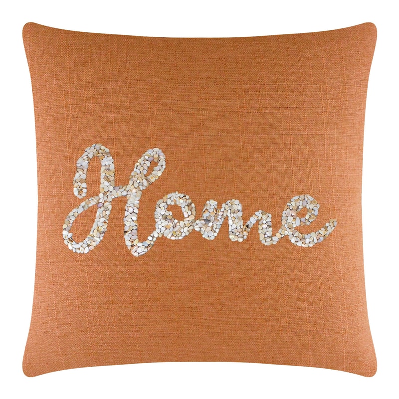 Sparkles Home Shell Home Pillow - 16x16 - Orange