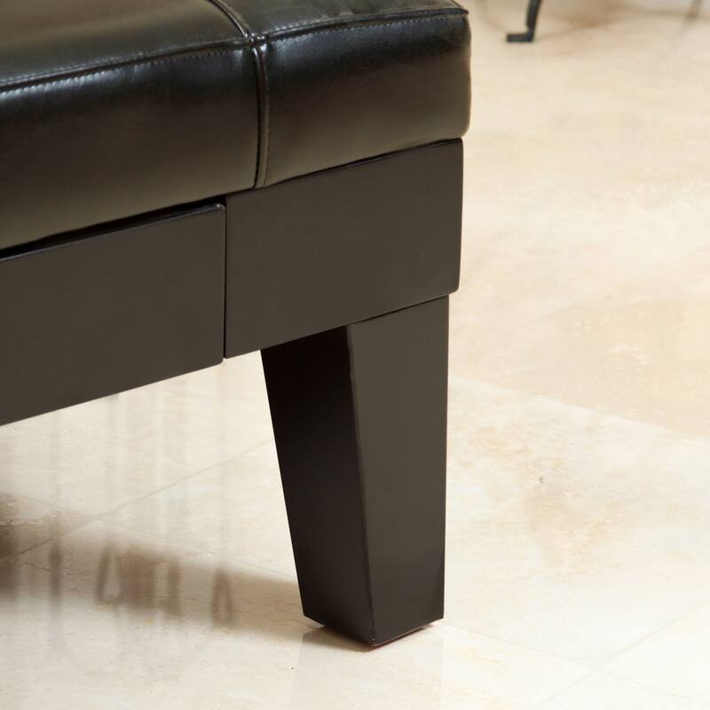 Chatham Bonded Leather Storage Ottoman by Christopher Knight Home