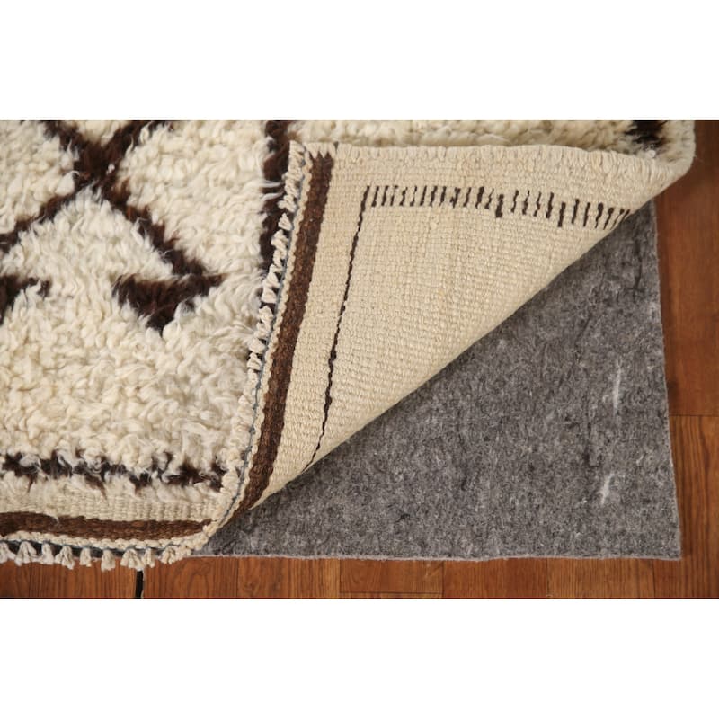 Beige Anatolian Runner Rug Handmade Turkish Wool Carpet - 3'3"x 9'7"