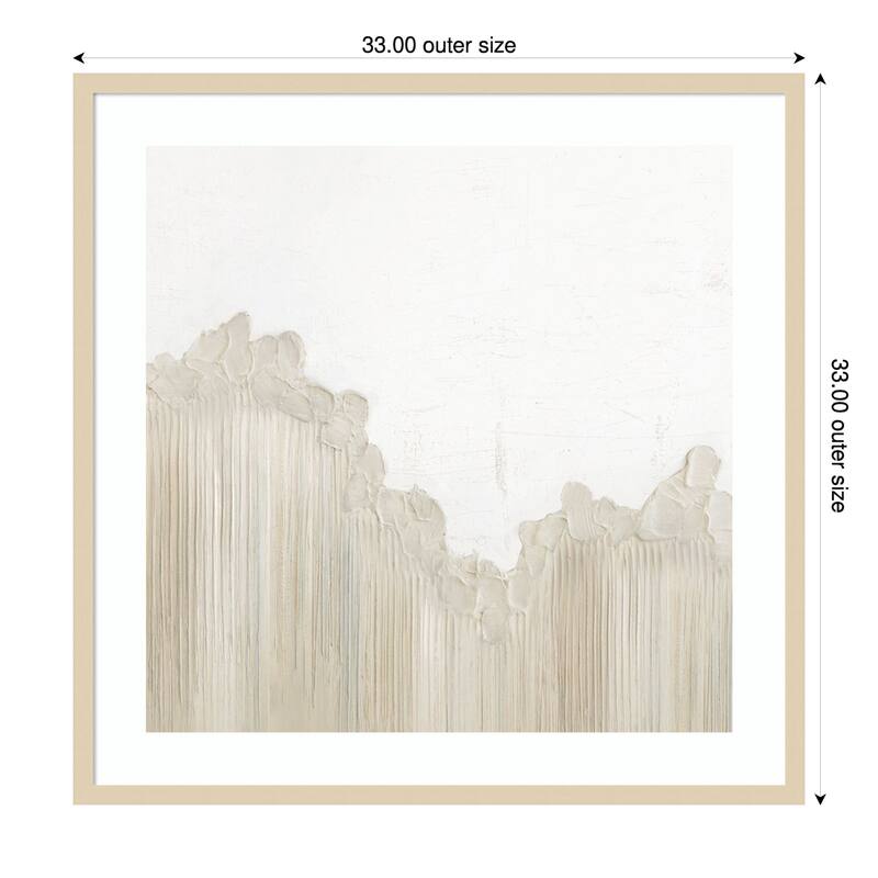 Texture in Neutral Hues No. 2 by Hannah Dawson Wood Framed Wall Art Print