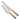 Curata Gold-Tone Hammered Handle Knife and Server Set with Stainless Steel Blades