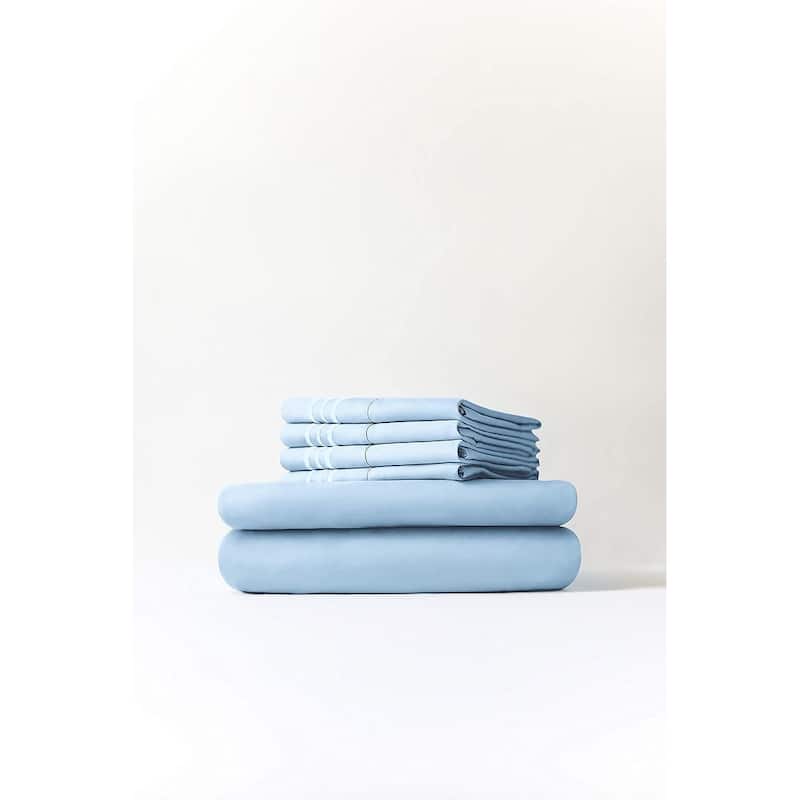 CGK Linens Extra Deep Pocket Microfiber 6 Piece Bed Sheet Set Soft & Cooling
