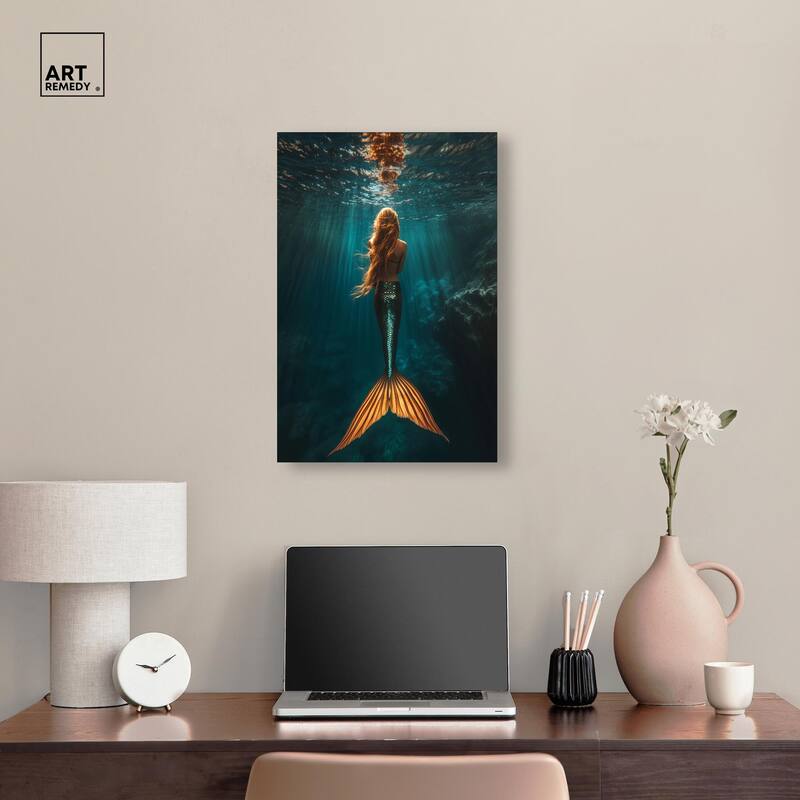 Mermaid Day Canvas by Art Remedy, Gallery Wrapped
