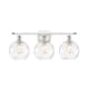 Option White and Polished Chrome / Clear Water Glass