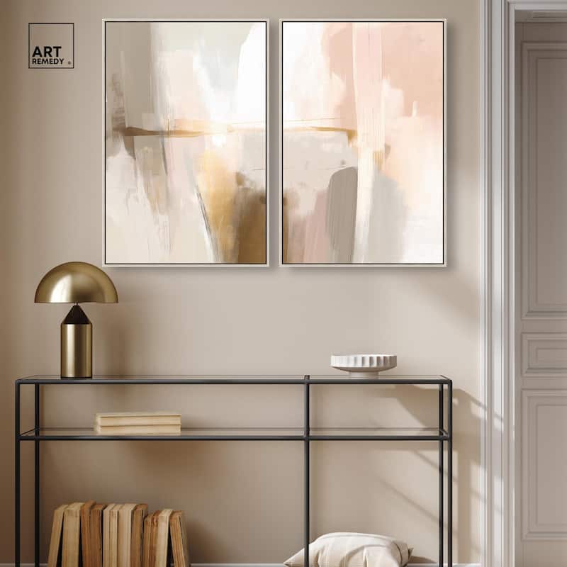 Meditative Hues I Canvas Set of 2 by Art Remedy
