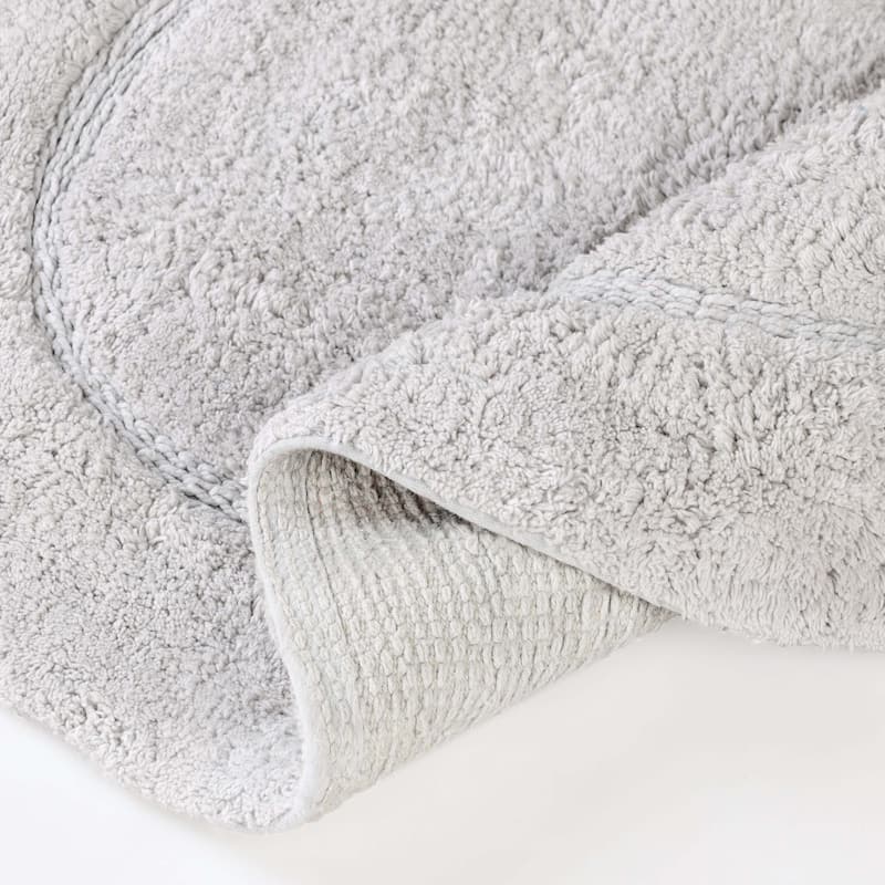 Superior Cotton Non-slip Oval Bath Rug - (Set of 2)