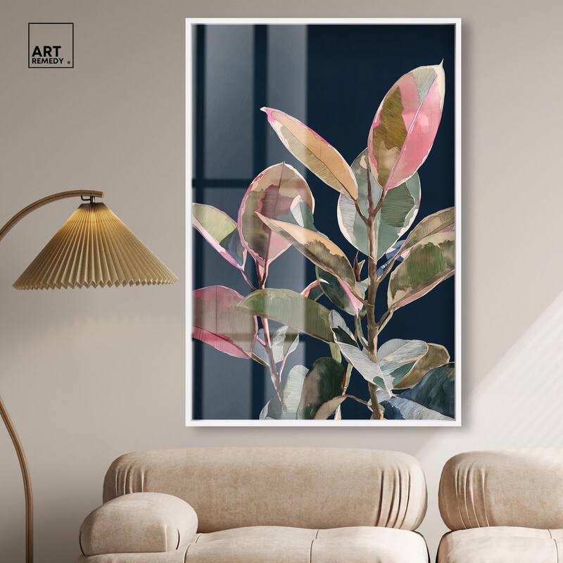 Fuchsia Frond II Shadowbox by Art Remedy