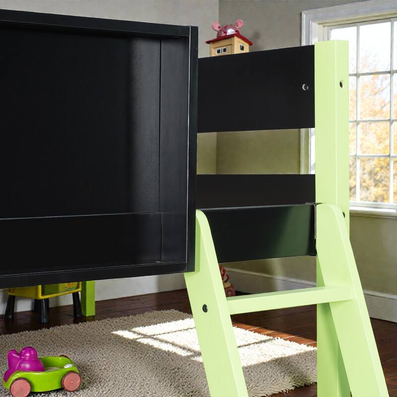 Full Size Gaming Loft Bed with Desk, LED Light, Storage Shelves and Drawers, Wood Loft Bed Frame for Teens Kids