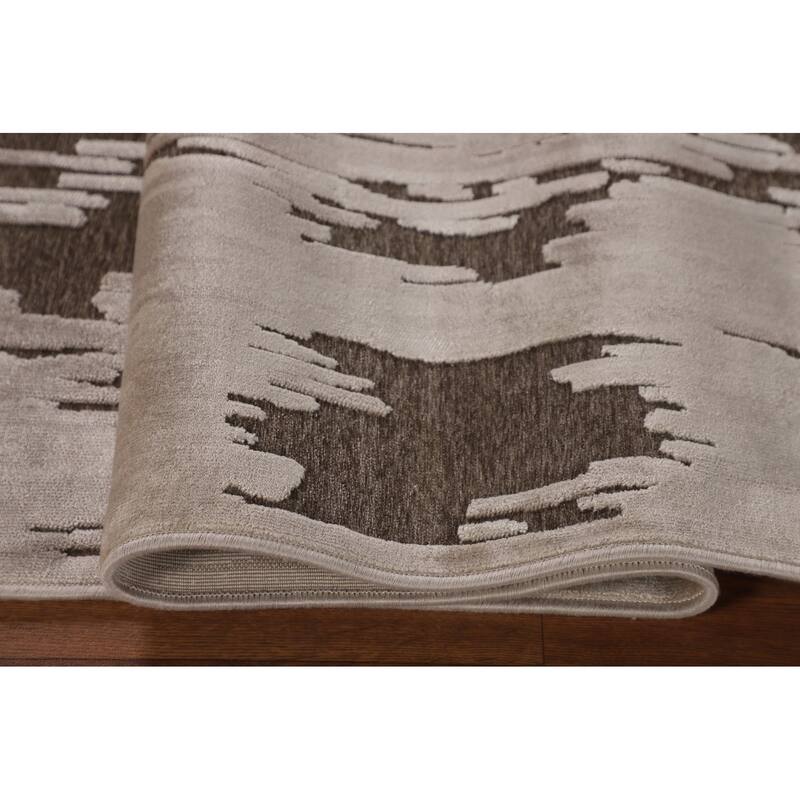 Art & Craft Turkish Area Rug Machine Made Abstract Carpet - 5'3" x 7'6"