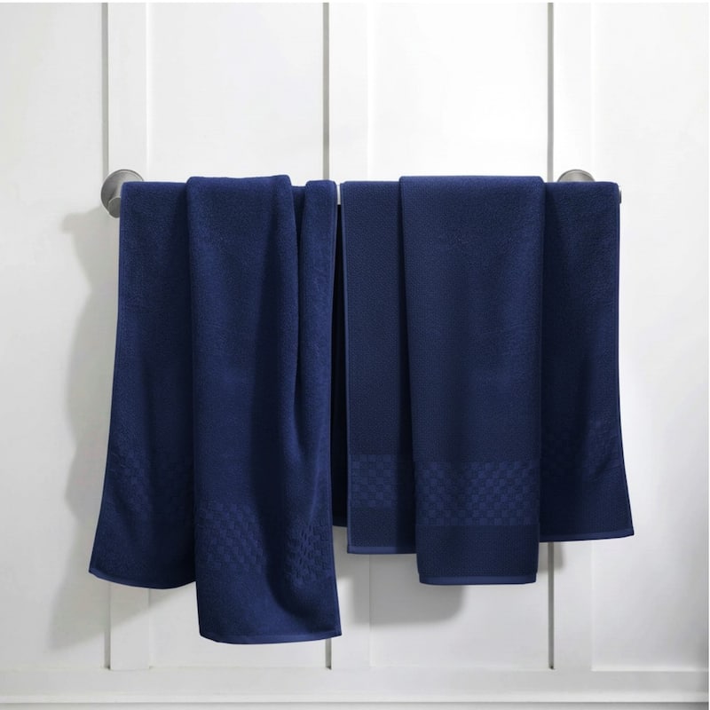 Feather and Stitch NY 650 GSM Premium Cotton 6 Piece Towel Set Super Absorbent Quick Dry Spa Quality