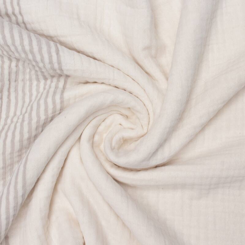 Sevita Cotton Striped Versatile Standard Size Throw Blanket