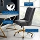 preview thumbnail 21 of 52, Empower Channel Tufted Performance Velvet Office Chair in Gold Teal