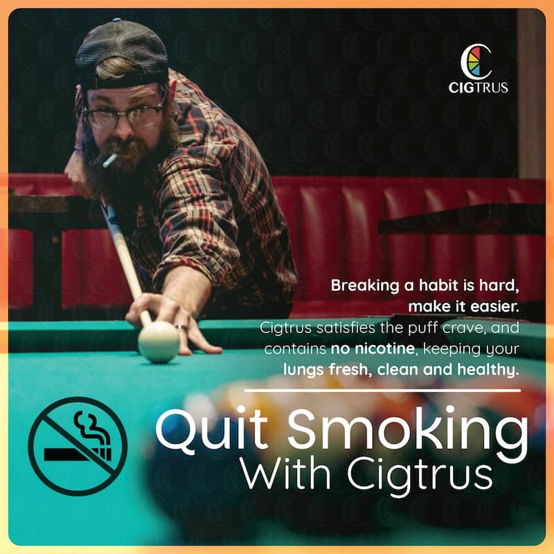 Cigtrus Natural Nicotine Free and Tobacco Free Smoking Alternative