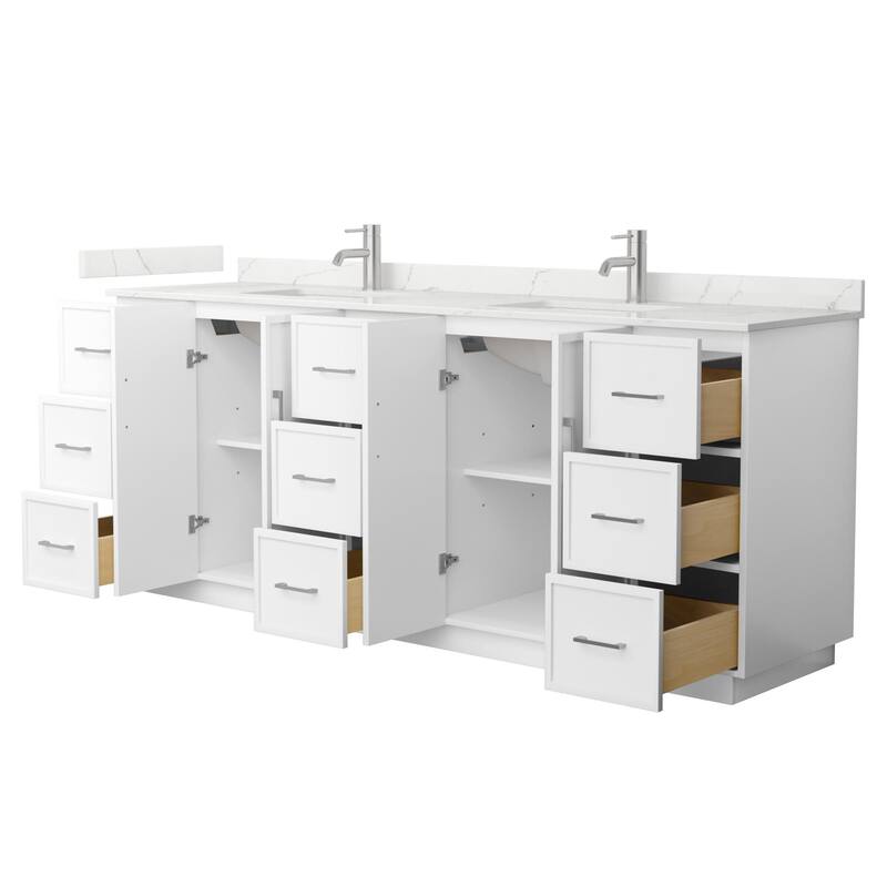 Wyndham Collection WCH7474-84D-QTZ-UNSMXX Elan TK 84" Free Standing