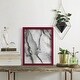 preview thumbnail 43 of 118, Abstract Ink Fantasy I -Framed Print w/glass-Cherry Red