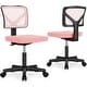 preview thumbnail 13 of 44, Office Computer Desk Chair with Wheels, Ergonomic Low-Back Mesh Rolling Work Swivel Chairs, Armless Comfortable Lumbar Support