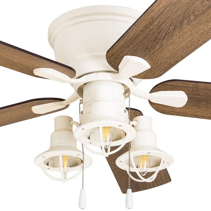 Carbon Loft Hae-Joo 52-inch Coastal Indoor LED Ceiling Fan with 5 Reversible Blades - 52