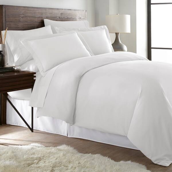 Shop Hotel Luxury Ultra Soft 3 Piece Solid Color Duvet Cover Set
