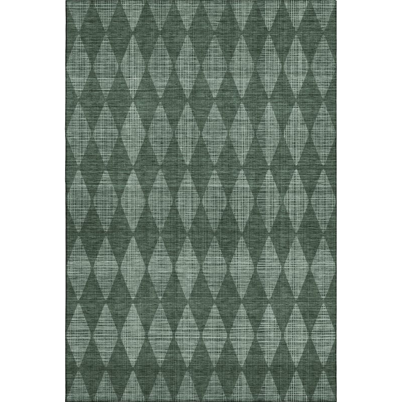 Premium Washable Super Soft Modern Diamond Mayfield Rug