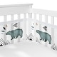 preview thumbnail 1 of 4, Sweet Jojo Designs + BreathableBaby Breathable Mesh Crib Liner Bear Mountain Boy Woodland Forest Mountains Arrow