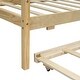 preview thumbnail 45 of 49, Roof styled wooden bed with trundle