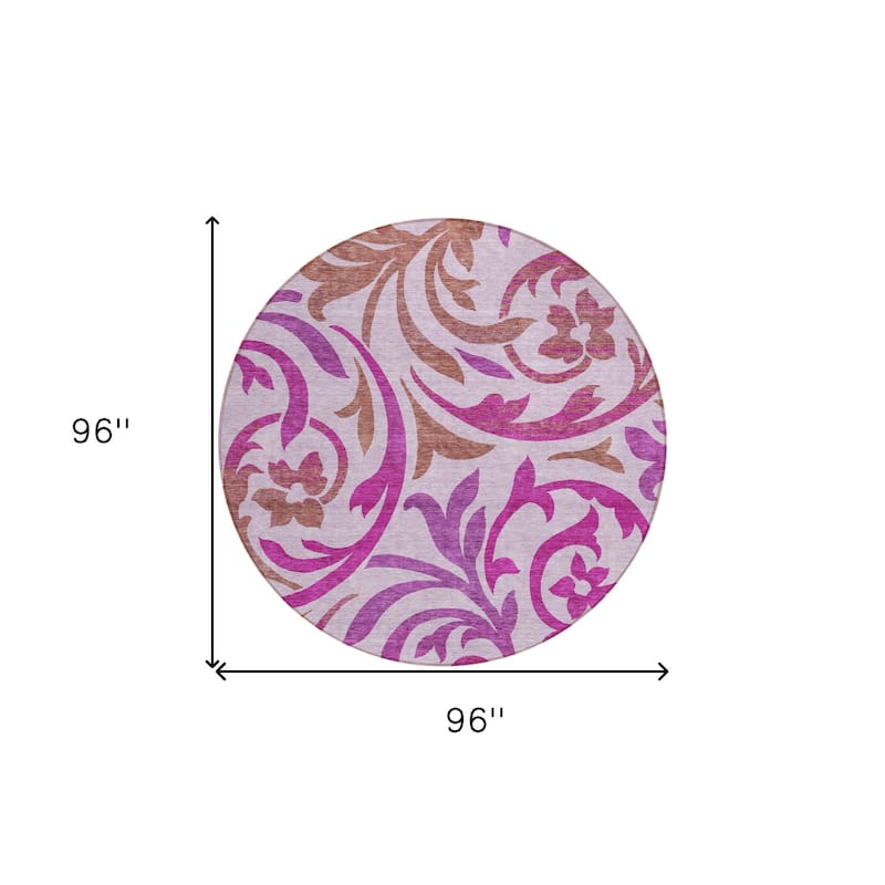 HomeRoots Floral Transitional Rectangle Outdoor Rug